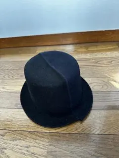 KAMILAVKA ブラック×ネイビー ウールフェルト ハット