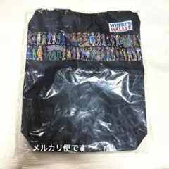 ウォーリーをさがせ！ トートバッグ ファスナー付き ブラック