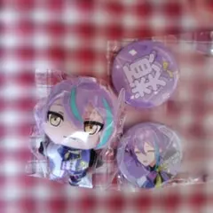 プロセカ ラッキーくじ B賞 ぷちぬい F賞 缶バッジセット 神代類