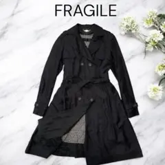 美品 フラジール 三陽商会 2WAY ライナー付 トレンチコート 黒