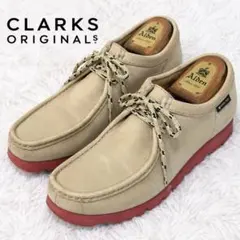 極美品 クラークス ワラビーGTX スムース×スエード ビブラム ベージュ 26
