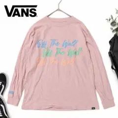 VANS バンズ ロンT 長袖 Tシャツ ピンク オフザウォール ストリート S