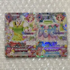 アイカツカード ソレイユ トライスター 星宮いちご 神崎美月 2枚