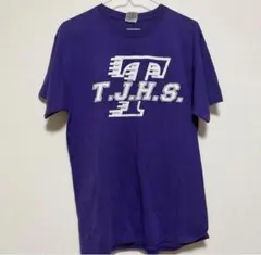 jerzees T.J.H.S. ロゴプリント 半袖 Tシャツ パープル M