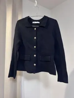 ZARA ザラ　カーディガン　長袖　ネイビー