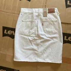 新品 訳あり リーバイス レディース ジーンズ デニム ホワイトスカート W24