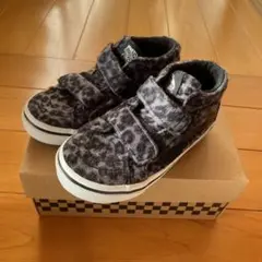 vans ヒョウ柄スニーカー(キッズ)18cm SK8-MID