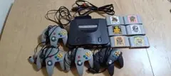 NINTENDO64 本体 コントローラー4つ ゲームセット6本
