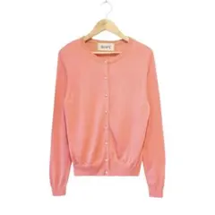 【ROPÉ】ビジューボタンクルーネックカーディガン