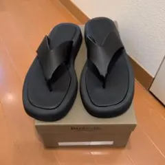 PADRONE キップレザー ミュール サンダル スリッポン ブラック 41