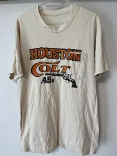 ビンテージ　80s 染み込み　ポケットTシャツ