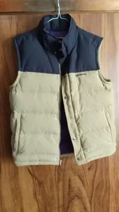 Patagonia パタゴニア ダウンベスト ベージュ ブラウン - メルカリ