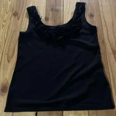 愛*様 Supreme.La.La. フリル タンクトップ ブラックのサムネイル