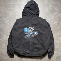 ヒ*オ様 ブラックアクティブジャケット 2XLサイズ カラー刺繍希少デザイン ヴ