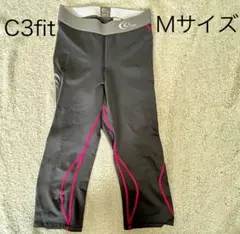 C3fit レディース レギンス Mサイズ ブラック/ピンク ボールポケット付きのサムネイル
