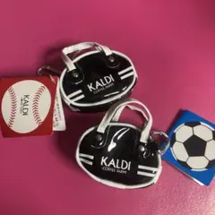 販売終了品❤︎新品❤︎カルディ❤︎レトロスポーツバッグ❤︎ブラック2コセット
