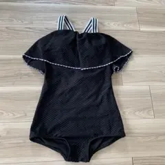 黒 フリル付きワンピース水着 Lサイズ