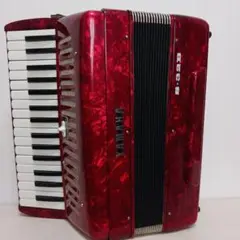 YAMAHA アコーディオン 楽器本体 ケース付き 32鍵盤 レッド ヤマハ Yamaha ヤマハ S-32B アコーディオン レッド 希少 ケース付き