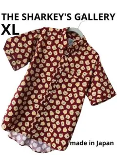 THE SHARKEY'S GALLERY くまさん　プリントシャツ　XL