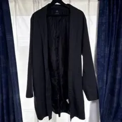 ナノユニバース チャコールグレー チェスターコート　薄手