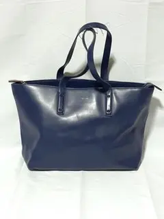 【ダメージ考慮】Paul Smith レザートートバッグ A4 通勤 通学 紺