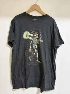 THE DUCK COMPANY スケルトンTシャツ Mサイズ ダークグレー