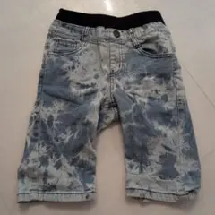 水色タイダイ柄ハーフパンツ