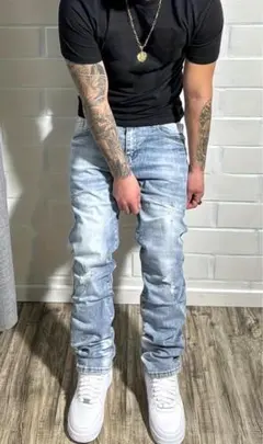 クラッシュデニム US UKドリル スキニーパンツ AMIRI trapster - メルカリ
