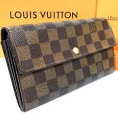 ポルトフォイユ サラ ダミエ エベヌ ウォレット ルイヴィトン 長財布 カード6