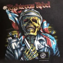 REBEL RIDER モーターサイクル オートバイ スカル Tシャツ USA製