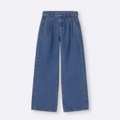 GU デニムタックトラウザー XXL デニムパンツ