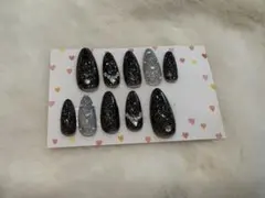 【強めなのに上品】密ラメ×ストーン✧大人ギャルネイル