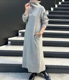 COLLAGE GALLARDAGALANTE　ハーフジップニットワンピース