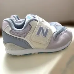 ニューバランス996 14cm ベビーシューズ スニーカー/ピンクグレー&水色/