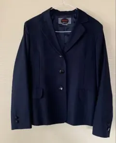 ネイビー シングルブレスト　ジャケット　ブレザー