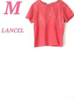 LANCEL 半袖 Tシャツ レッド ドット柄 Mサイズ　大人カジュアルコーデのサムネイル