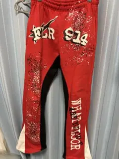 FLR914 スウェットパンツ レッド ストリートのサムネイル