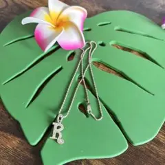 Hawaiian ‼️jewelry‼️ジルコニア‼️イニシャルネックレス‼️未使用のサムネイル