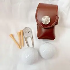 ❤️SALE❤️ゴルフボールケース ボール グリーンフォーク マーカー ポーチ