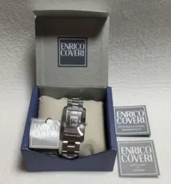 【稼働品＋付属品】ENRICO COVERI メンズ腕時計　クォーツ　シルバーのサムネイル