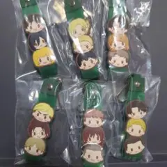 一番くじ　進撃の巨人 　I賞　ぽこっとちゃーむ　6点セット