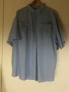 Columbia 半袖シャツ 水色