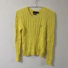 Polo Ralph Lauren イエロー セーター XS