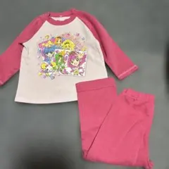 アニメキャラクター パジャマ 100cm ピンク