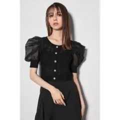 定価8,800円 新品 リエンダ 2WAYシアーラメニットカーデ カーディガン