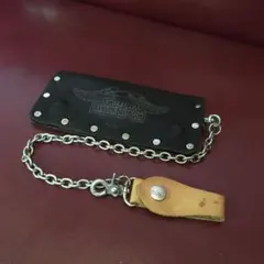 Harley-Davidson レザー長財布 ウォレットチェーン付のサムネイル