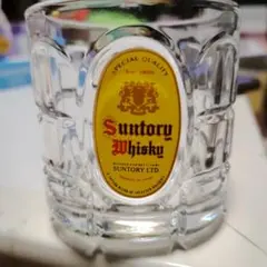 昭和レトロ Suntory Whisky角型ロックグラス