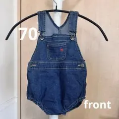 70cm/POLO Baby/デニムロンパース