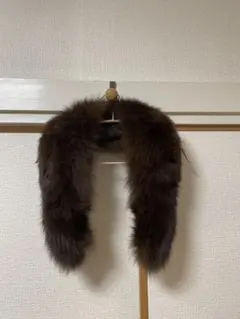 ブラウン　ファー　ショール