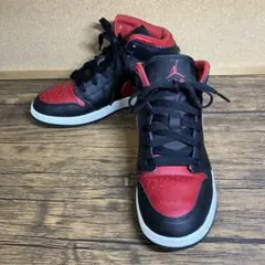 （K26012）★美品★ナイキ GS エアジョーダン1 ミッド 23.0㎝